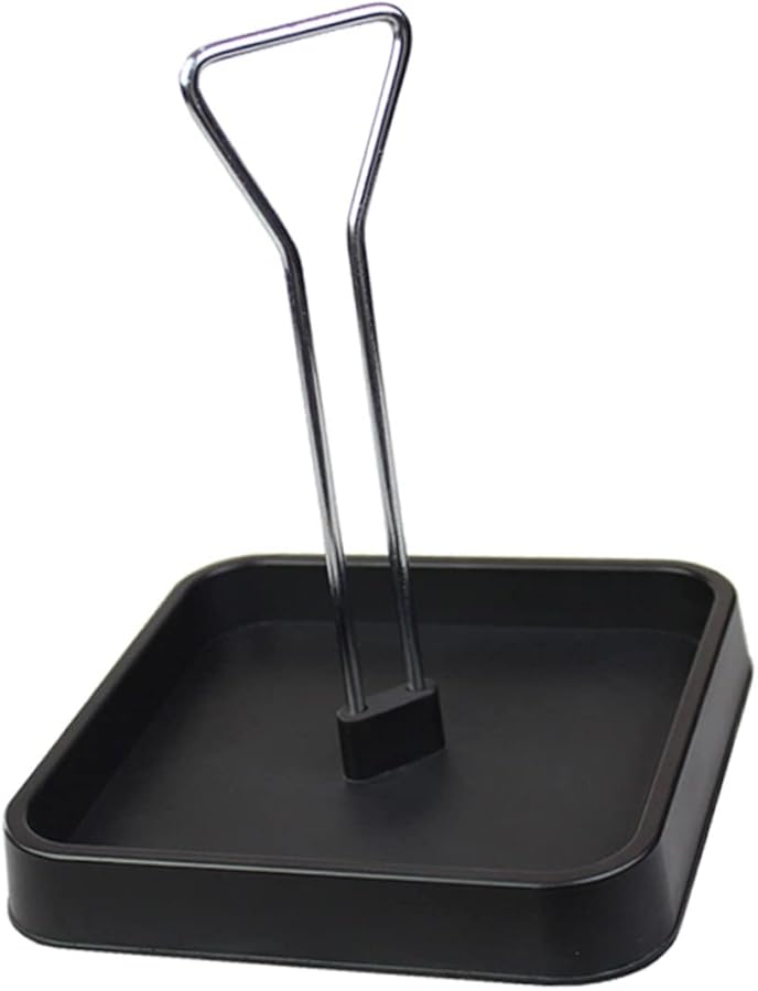 Black Spice Container Stand Organizer Kitchen Pantry Storage 16 5x16 5x23 5cm - Image 1